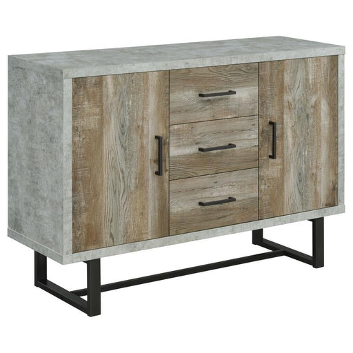 Abelardo - 3-Drawer Accent Cabinet - Weathered Oak And Cement Sacramento Furniture Store Furniture store in Sacramento