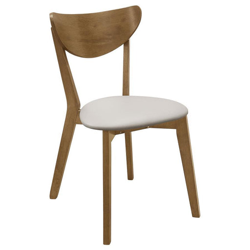 Kersey - Dining Side Chairs With Curved Backs (Set of 2) - Beige And Chestnut Sacramento Furniture Store Furniture store in Sacramento