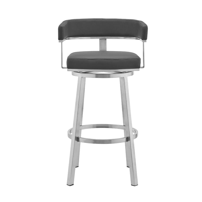 Lorin - Stainless Steel Swivel Bar Stool