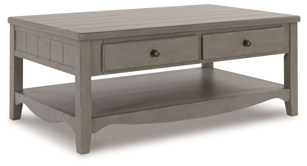 Charina - Antique Gray - Rectangular Cocktail Table Sacramento Furniture Store Furniture store in Sacramento