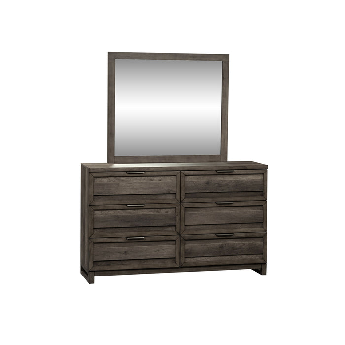 Tanners Creek - Dresser & Mirror - Dark Gray