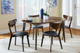 Jedda - 5 Piece Dining Room Set - Dark Walnut And Black Sacramento Furniture Store Furniture store in Sacramento