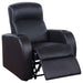 Cyrus - Home Theater Upholstered Recliner - Black Sacramento Furniture Store Furniture store in Sacramento