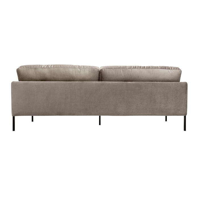 Michalina - 84" Fabric Sofa With Black Metal Legs