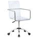 Amaturo - Office Chair With Casters - Clear And Chrome Sacramento Furniture Store Furniture store in Sacramento