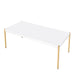 Otrac - Coffee Table - White & Gold Finish Sacramento Furniture Store Furniture store in Sacramento