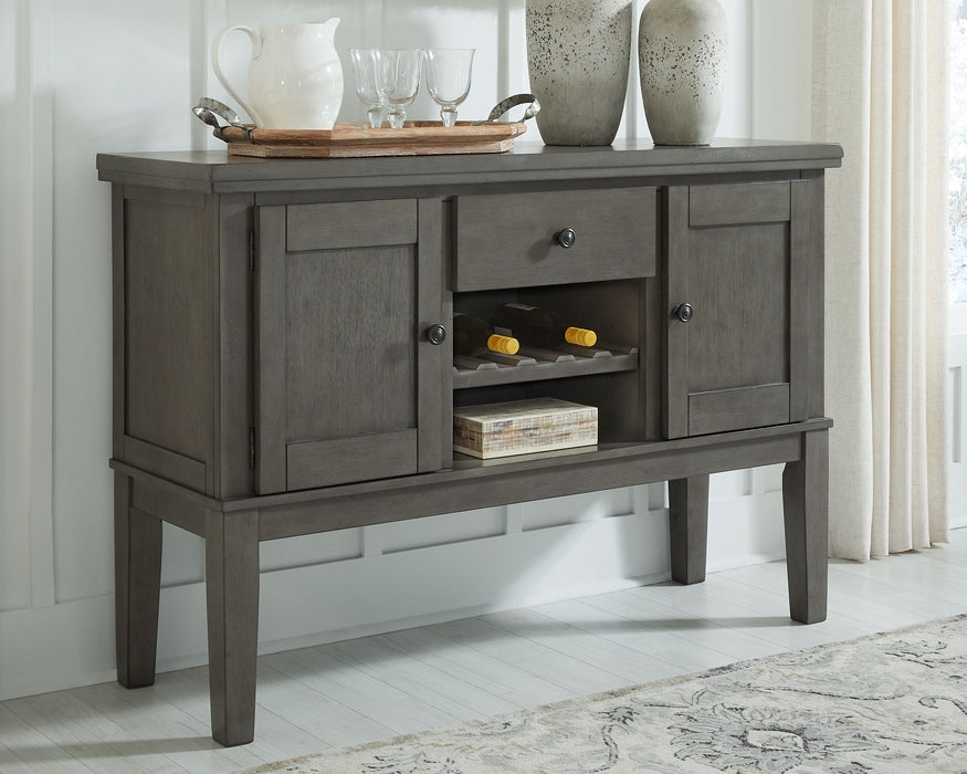 Hallanden - Gray - Dining Room Server Sacramento Furniture Store Furniture store in Sacramento