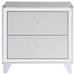 Larue - 2-Drawer Nightstand With USB Port - Silver Sacramento Furniture Store Furniture store in Sacramento