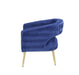 Aistil - Accent Chair - Blue Velvet & Gold Finish Sacramento Furniture Store Furniture store in Sacramento