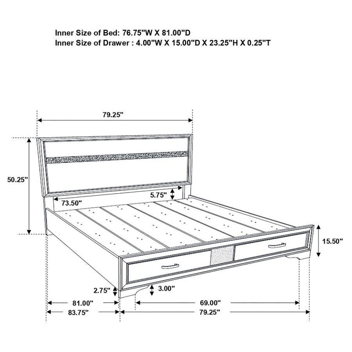 Miranda - 2-Drawer Storage Bed Sacramento Furniture Store Furniture store in Sacramento