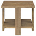 Dawn - Square Engineered Wood End Table With Shelf - Mango Sacramento Furniture Store Furniture store in Sacramento