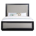 Nicola - Ek Bed - Silver PU & Black Finish Sacramento Furniture Store Furniture store in Sacramento