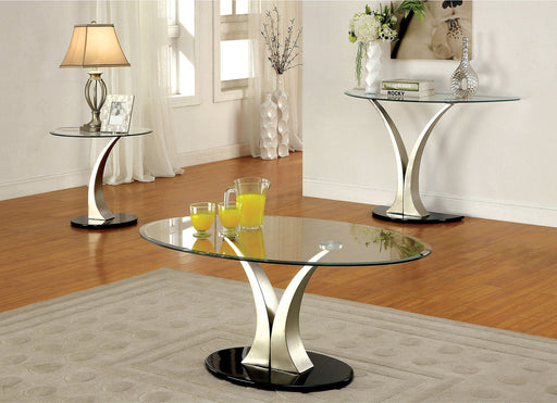 Valo - Coffee Table - Satin Plated / Black Sacramento Furniture Store Furniture store in Sacramento