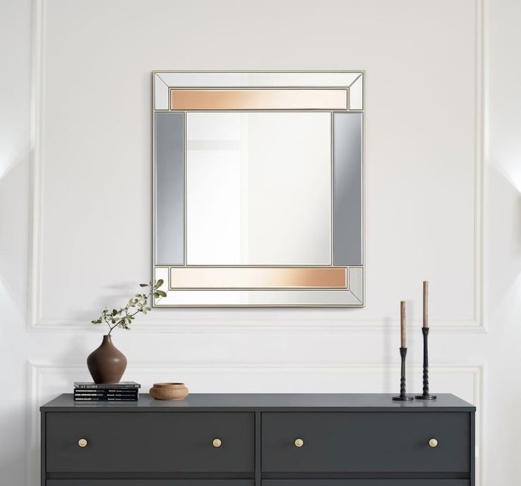 Braylin - Wall Mirror - Champagne And Silver