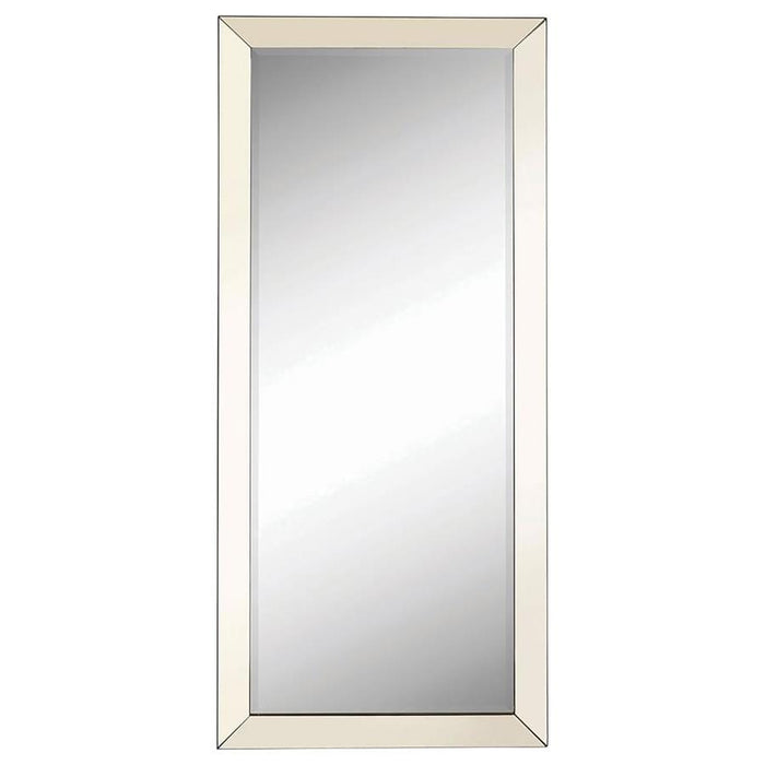 Barnett - Rectangular Floor Mirror - Silver Sacramento Furniture Store Furniture store in Sacramento