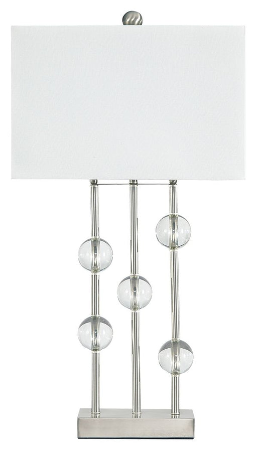 Jaala - Pearl Silver Finish - Metal Lamp Sacramento Furniture Store Furniture store in Sacramento