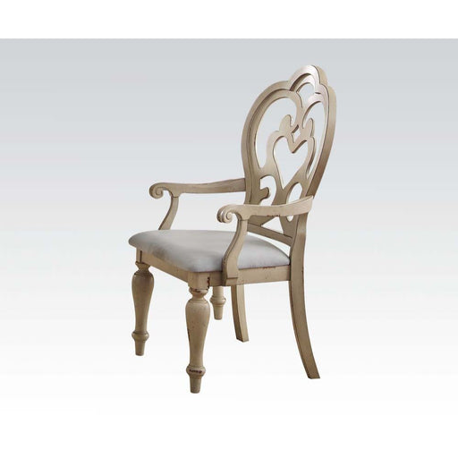Abelin - Chair (Set of 2) - Fabric & Antique White Sacramento Furniture Store Furniture store in Sacramento