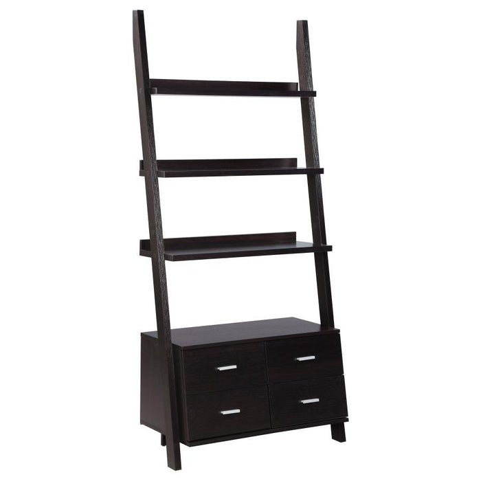 Colella - 3 Piece Storage Ladder Bookcase Set - Cappuccino Sacramento Furniture Store Furniture store in Sacramento