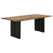 Bradshaw - Rectangular Live Edge Dining Table - Natural Acacia And Black Sacramento Furniture Store Furniture store in Sacramento