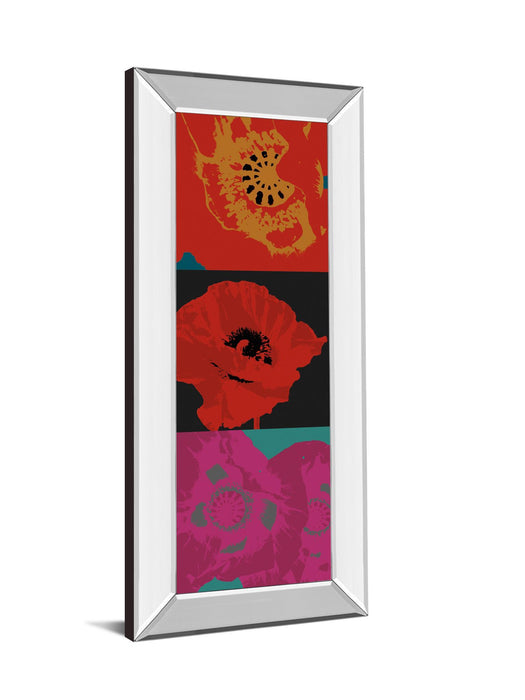 Pop Poppies By Li-legger - Mirrored Frame - Blue