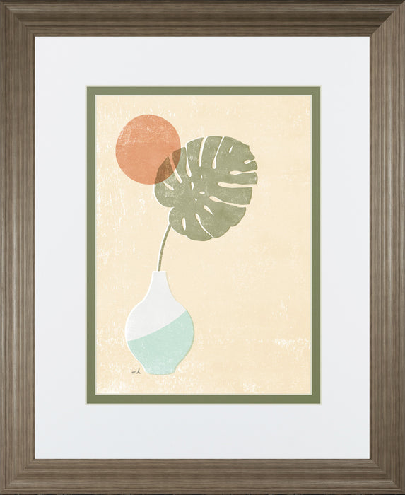 Sun Palm I Mint By Moira Hershey - Beige