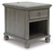 Lexorne - Gray - Rectangular End Table Sacramento Furniture Store Furniture store in Sacramento