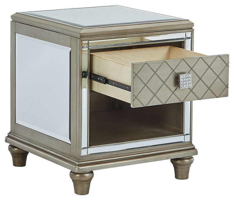 Chevanna - Platinum - Rectangular End Table Sacramento Furniture Store Furniture store in Sacramento