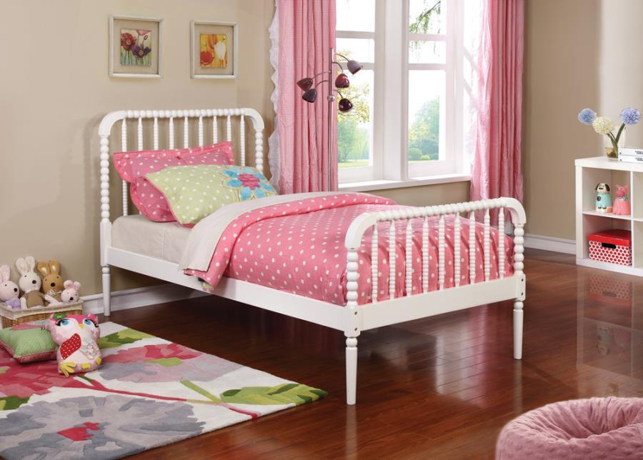 Jones - Twin Bed - White