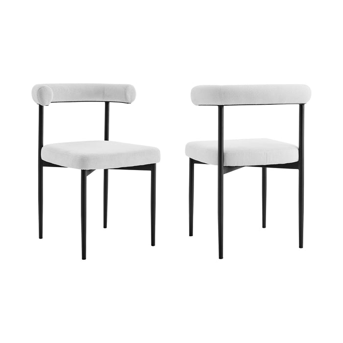 Shannon - Dining Chair (Set of 2) - Black Legs