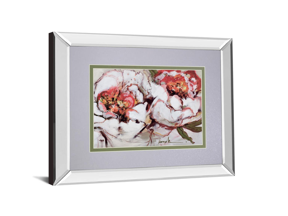 Charade Of Spring By Fitzsimmons, A - Mirror Framed Print Wall Art - Red