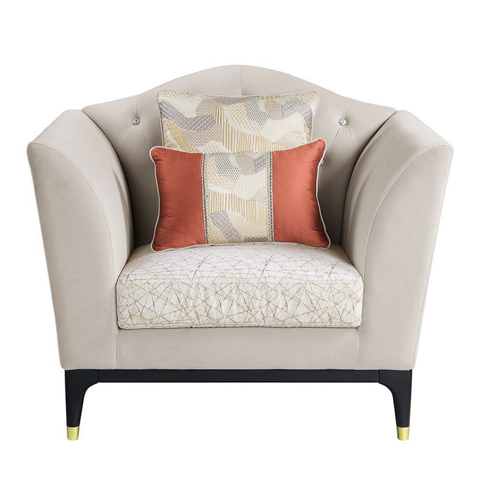 Tayden - Chair - Beige Velvet