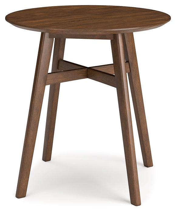 Lyncott - Brown - Round Dining Room Counter Table Sacramento Furniture Store Furniture store in Sacramento