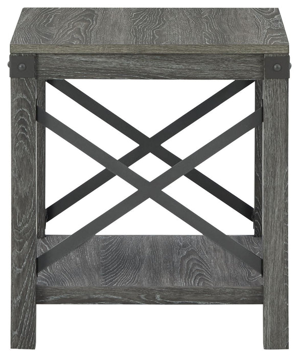 Freedan - Grayish Brown - Square End Table Sacramento Furniture Store Furniture store in Sacramento