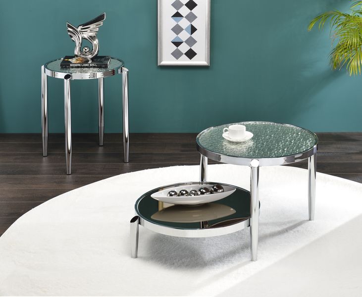 Abbe - Coffee Table - Glass & Chrome Finish Sacramento Furniture Store Furniture store in Sacramento