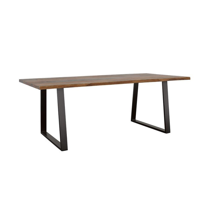 Ditman - Live Edge Dining Table - Gray Sheesham And Black Sacramento Furniture Store Furniture store in Sacramento