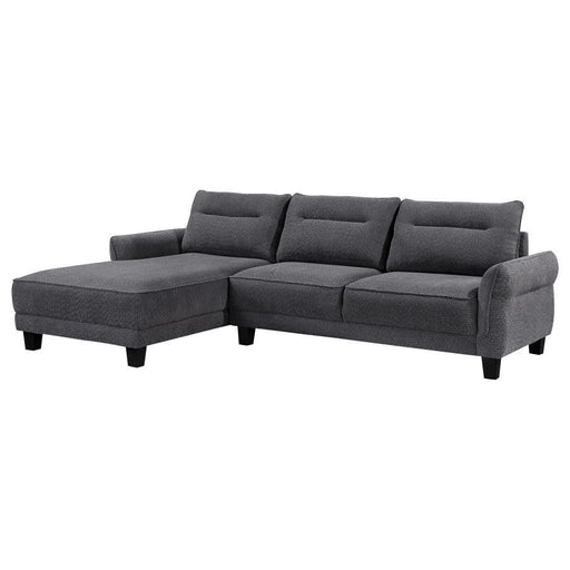 Caspian - Upholstered Curved Arms Sectional Sofa Sacramento Furniture Store Furniture store in Sacramento
