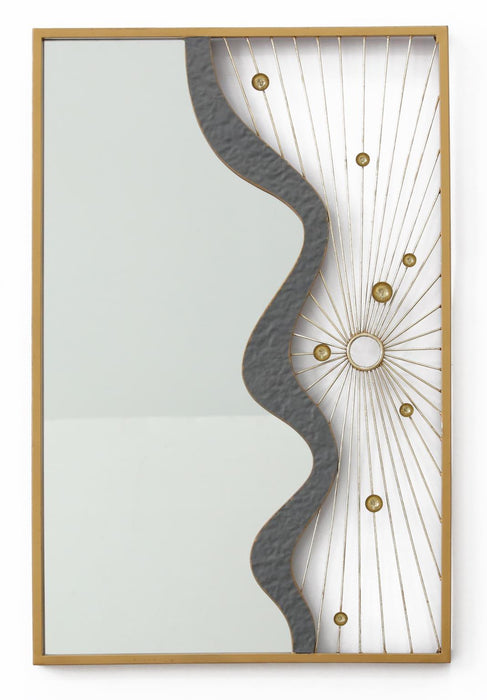 23x35 Metal Wall Mirror - Pearl Silver