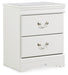 Anarasia - White - Two Drawer Night Stand Sacramento Furniture Store Furniture store in Sacramento