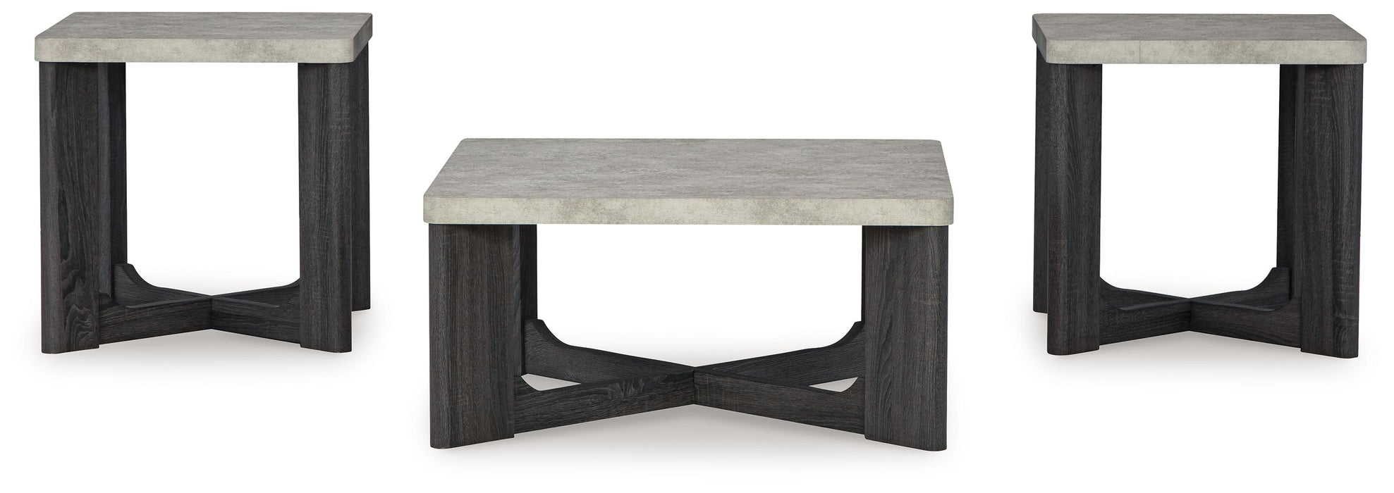 Sharstorm - Two-tone Gray - Occasional Table Set (Set of 3) Sacramento Furniture Store Furniture store in Sacramento