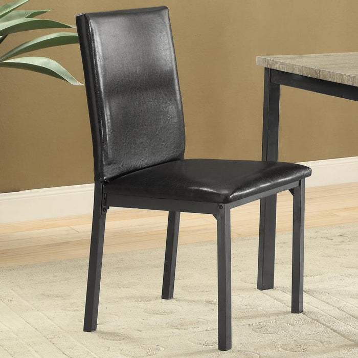 Garza - Upholstered Dining Chairs (Set of 2) - Black Sacramento Furniture Store Furniture store in Sacramento