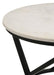 Miguel - Round Accent Table With Marble Top - White And Black Sacramento Furniture Store Furniture store in Sacramento