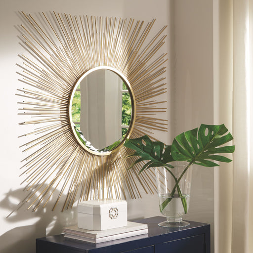 Elspeth - Gold Finish - Accent Mirror Sacramento Furniture Store Furniture store in Sacramento