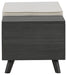 Yarlow - Dark Gray - Storage Bench Sacramento Furniture Store Furniture store in Sacramento