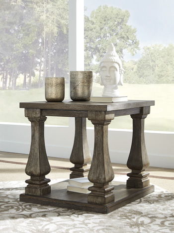 Johnelle - Gray - Rectangular End Table Sacramento Furniture Store Furniture store in Sacramento