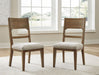 Cabalynn - Oatmeal / Light Brown - Dining Uph Side Chair (Set of 2) Sacramento Furniture Store Furniture store in Sacramento