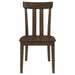 Reynolds - Slat Back Dining Side Chair (Set of 2) - Brown Oak Sacramento Furniture Store Furniture store in Sacramento