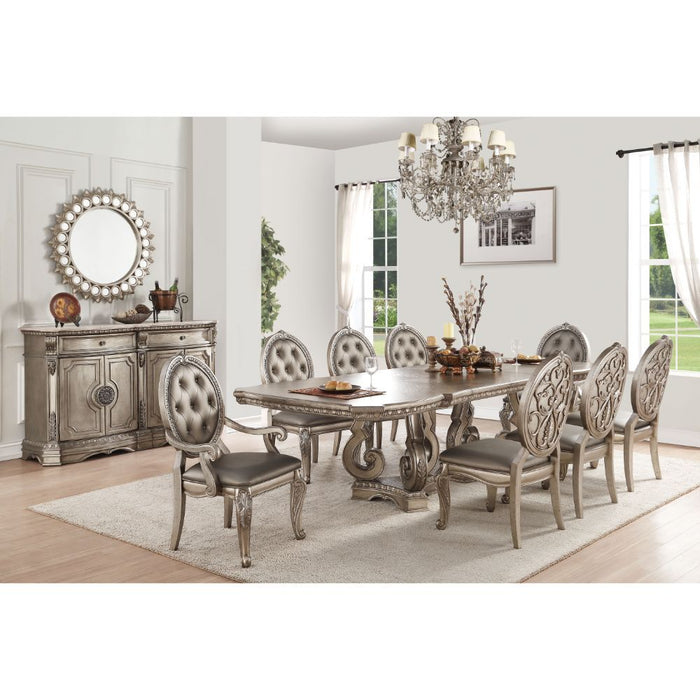 Northville - Dining Table - Antique Silver - 30" Sacramento Furniture Store Furniture store in Sacramento