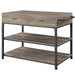 Macaria - Kitchen Island - Rustic Oak & Black Finish - 36" Sacramento Furniture Store Furniture store in Sacramento