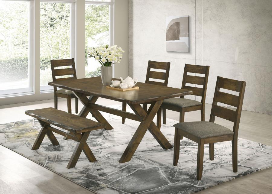 Alston - Rustic Trestle Dining Room Set