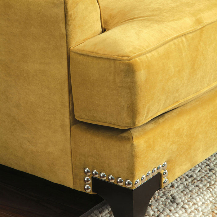 Viscontti - Sofa - Gold / Gray Sacramento Furniture Store Furniture store in Sacramento